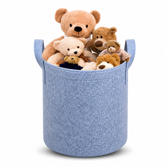 Toy Bin Bag Grey