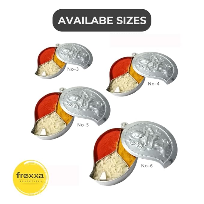 Set of decorative items with available sizes labeled, featuring the frexxa brand.
