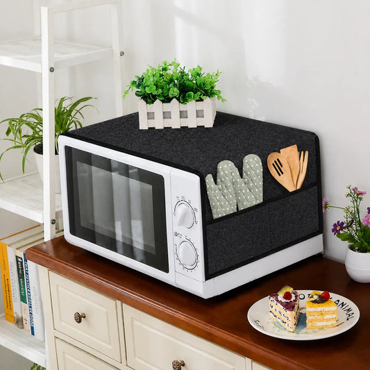 Microwave top cover black for kitchen appliance protection