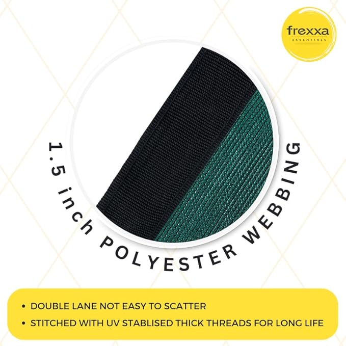 1.5 inch polyester webbing with frexxa branding on a white background