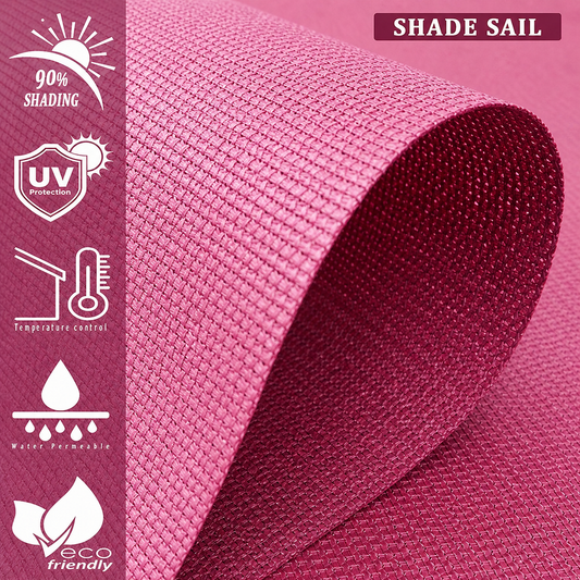 Sun Shade Sail Triangle (90% SUN & UV Blockage) Maroon