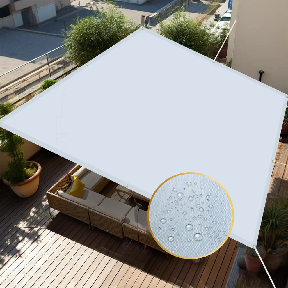 Frexxa Waterproof Maroon Sun Shade Sail for Outdoor UV and Rain Protection – Ideal for Balcony, Terrace, Garden or Patio
